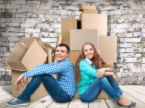 Removal team planning a Docklands apartment move