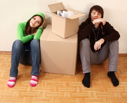 Office relocation planning in Docklands with movers coordinating a business move