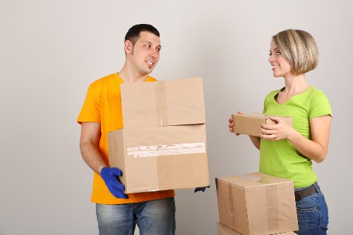 Professional team handling a Docklands office move with care