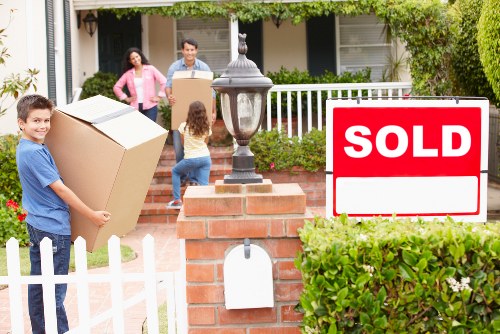 Packing office equipment and furniture for a Docklands move